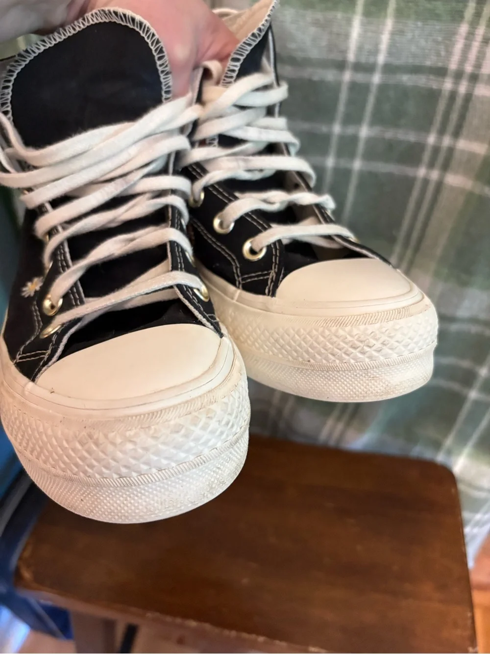 Converse Festival Smoothie platform high top Sneakers with floral Embroidery - Picture 10 of 10